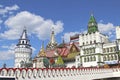 Izmailovskiy Kremlin in Moscow on a sunny day